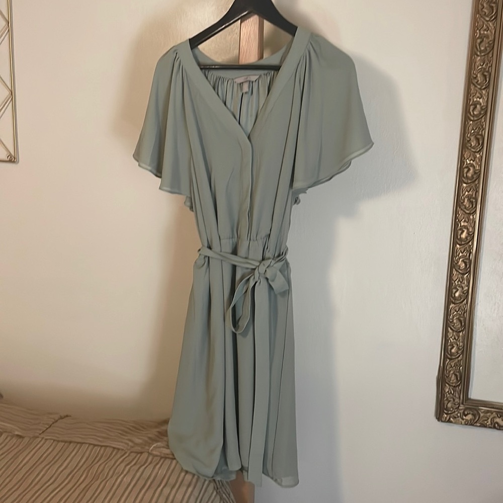 H&M flutter sleeve dress